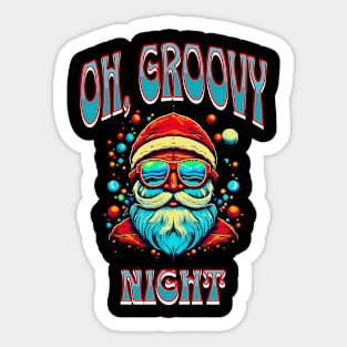 Oh, Groovy Night with Santa Sticker